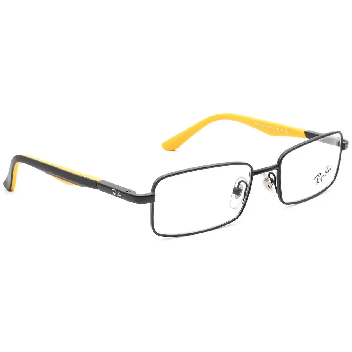 Ray-ban Kids` Eyeglasses RB 1033 4005 Black Rectangular Frame 47 16 125