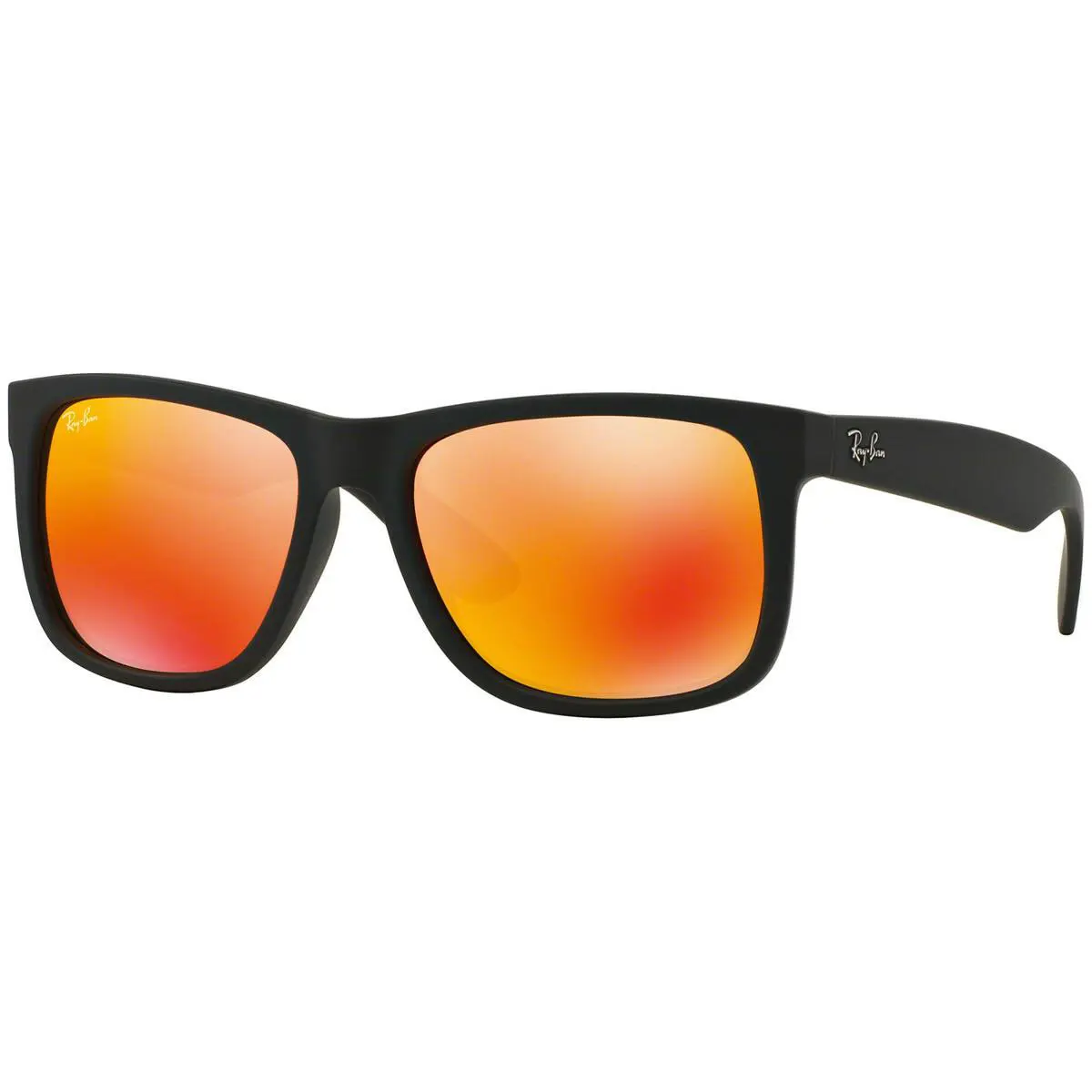 Ray-ban Justin Color Mix Red Mirrored RB4165 622/6Q 51 - Frame: Black, Lens: Red