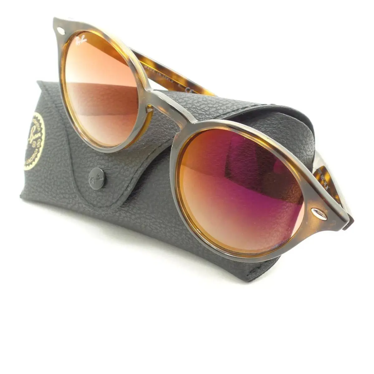 Ray Ban Rare 2180 71 /V0 51mm Havana Red Mirror Fade Sunglasses