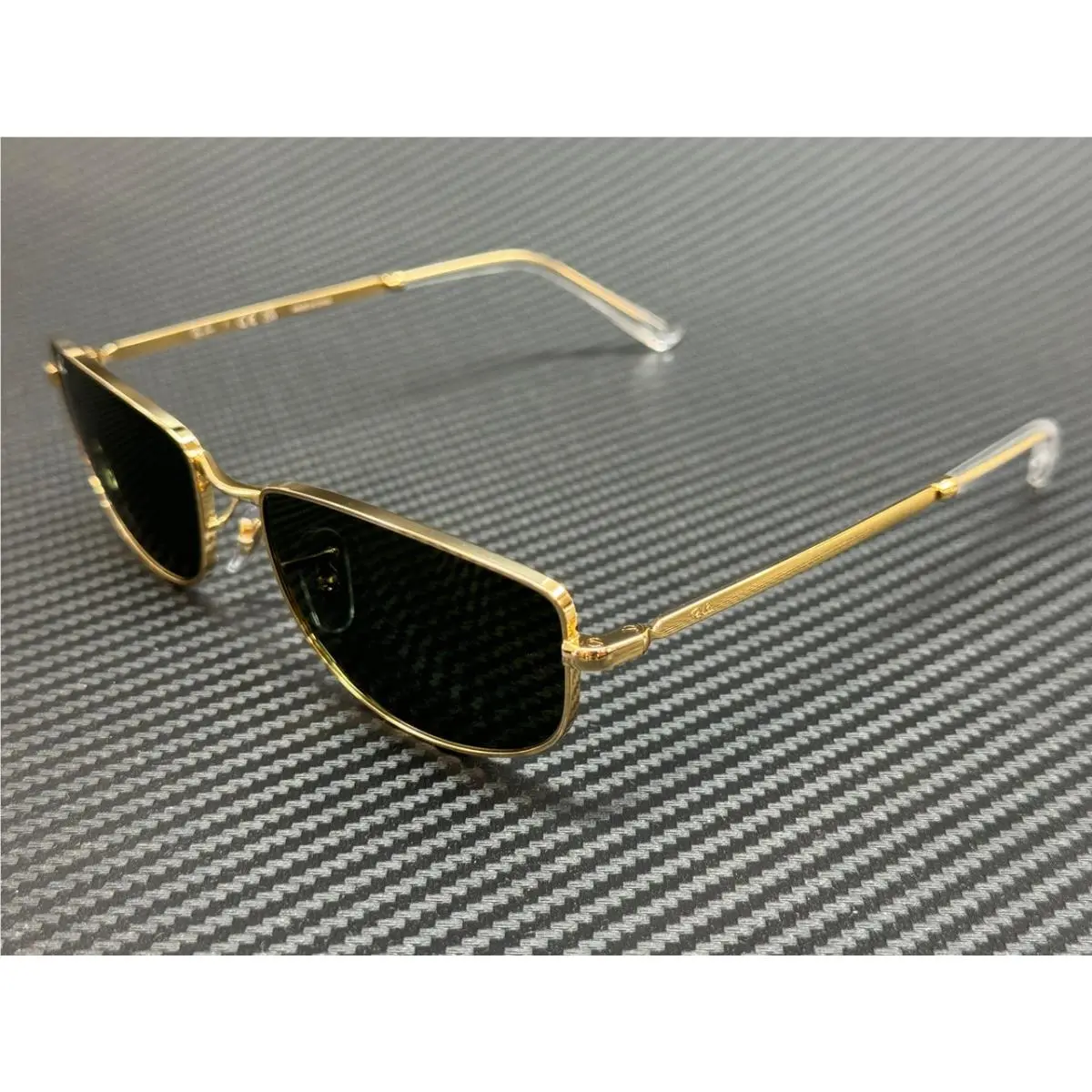 Ray Ban RB3732 001 31 Arista Gold Green Unisex 56 mm Sunglasses