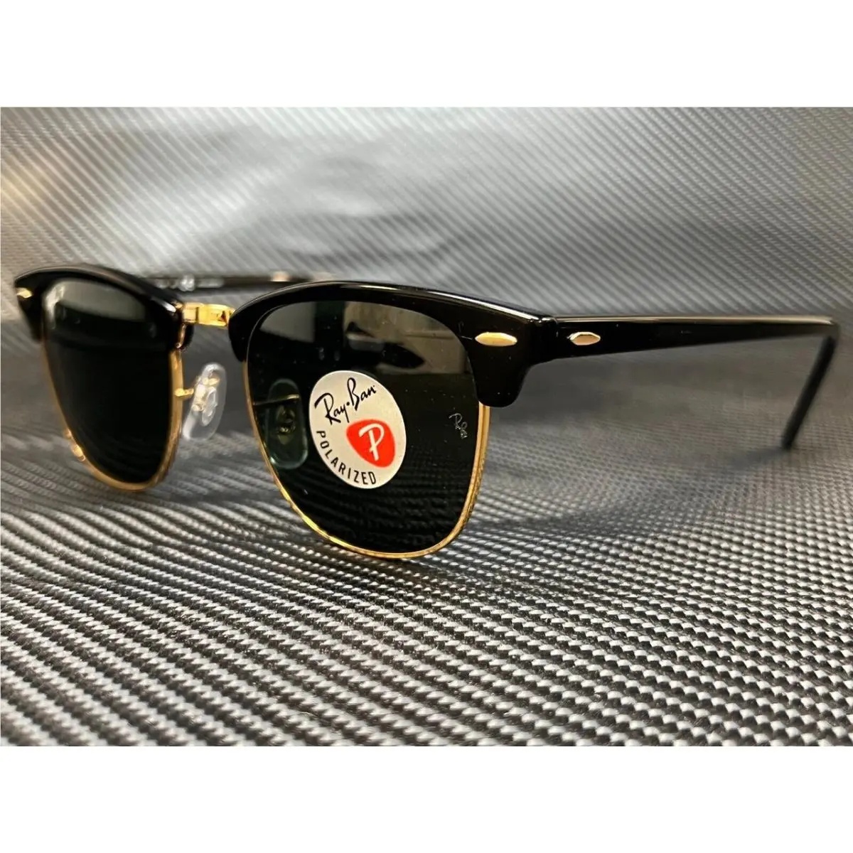 Ray Ban RB3016 901 58 Black Square Unisex Polarized 55 mm Sunglasses