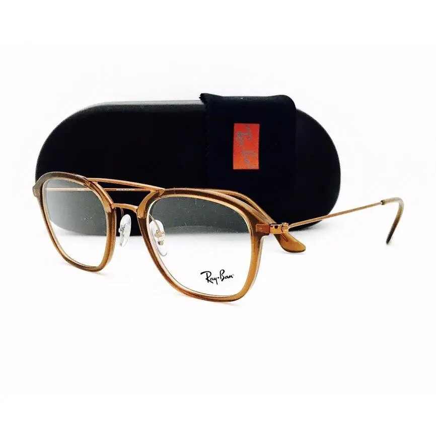 Ray Ban Eyeglasses 7098 5634 Brown/bronze Copper 50•21•145 W/original Case