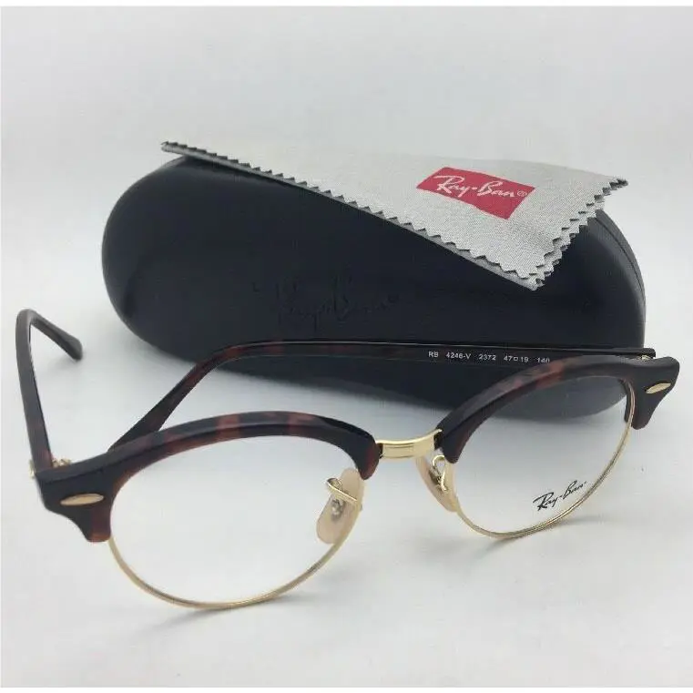Ray-ban Rx-able Eyeglasses RB 4246-V 2372 47-19 Havana Tortoise Gold Frame