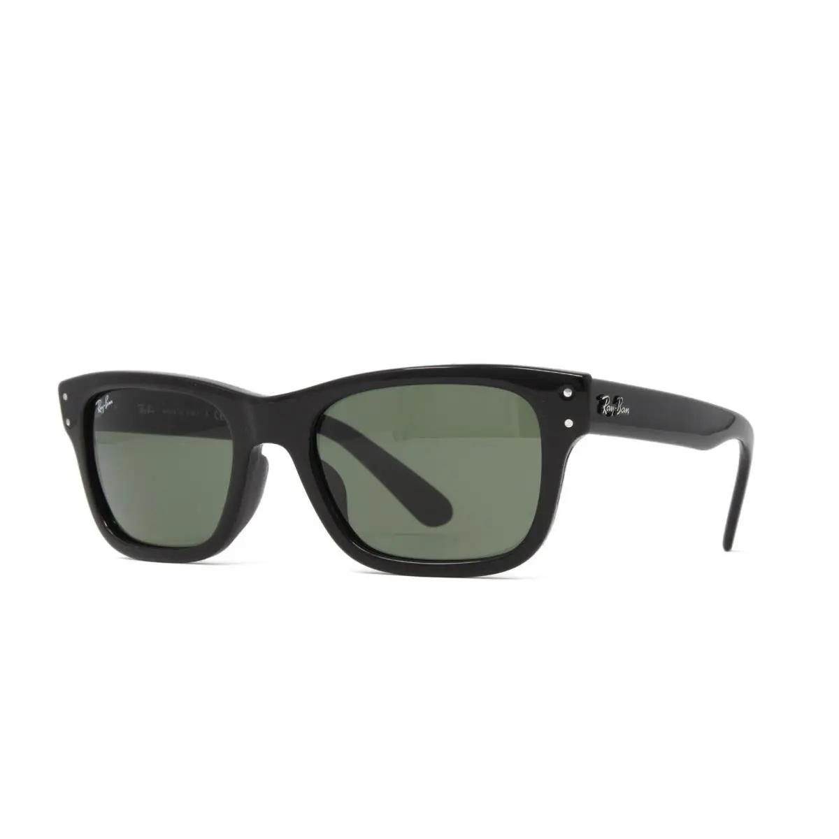 Ray Ban Sunglasses Mr Burbank Men`s RB2283F 901/31 Black 55mm Green Lens