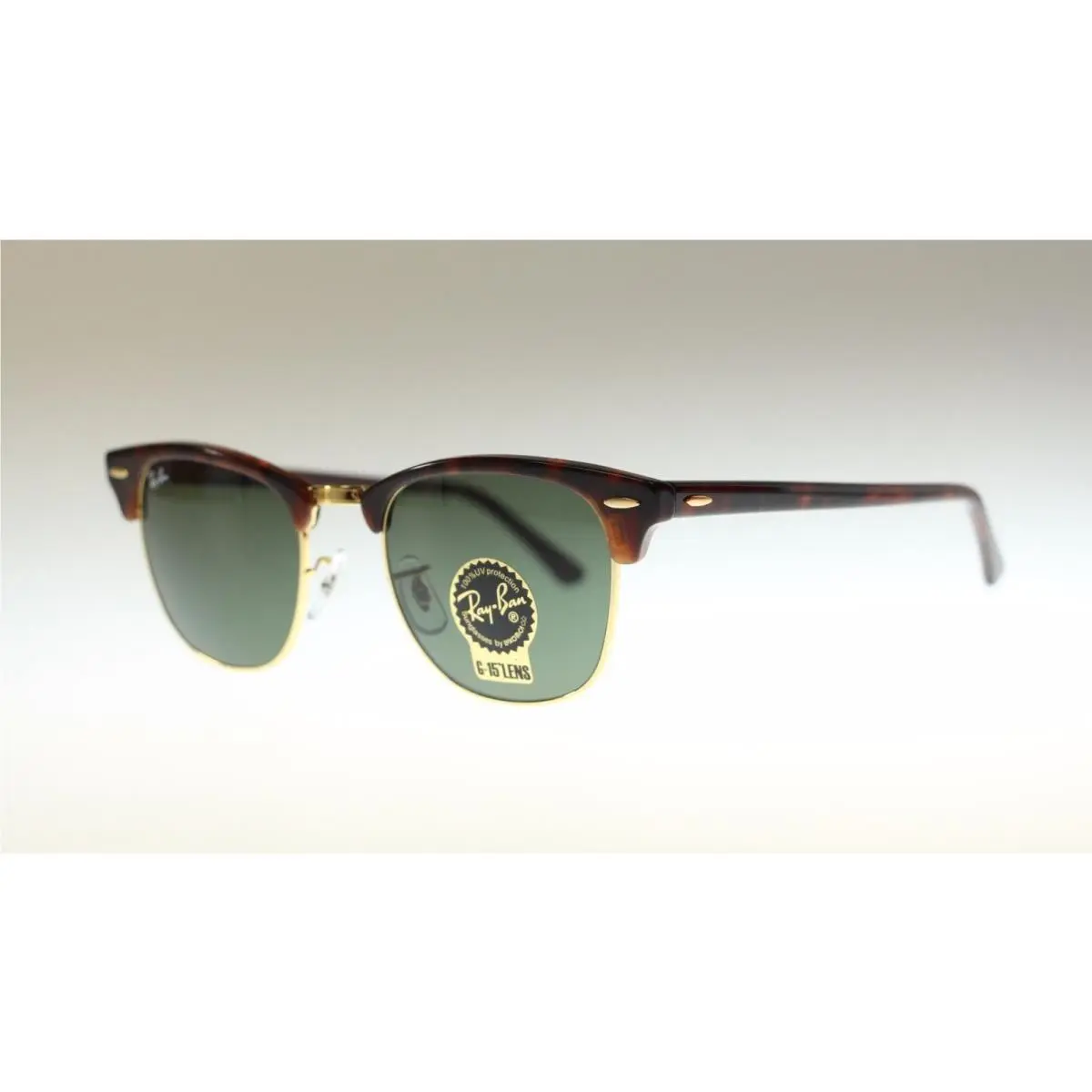 Ray Ban Men`s Square Sunglasses RB3016 W0366 Havana/green Lens 51mm