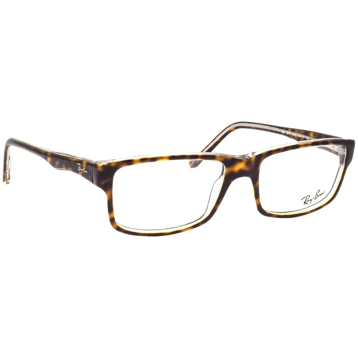 Ray-ban Eyeglasses RB 5245 5082 Polished Tortoise/clear Square Frame 54 17 145