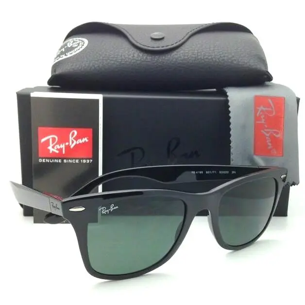 Ray-ban Tech Series Sunglasses RB 4195 601/71 52-20 Black with Green Lenses by Ray-Ban