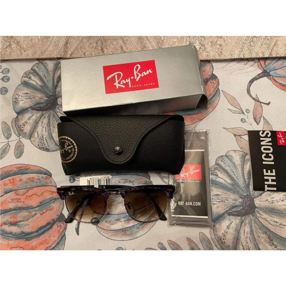 Ray-ban RB3016 Clubmaster Acetate Sunglasses - Includes Black Case