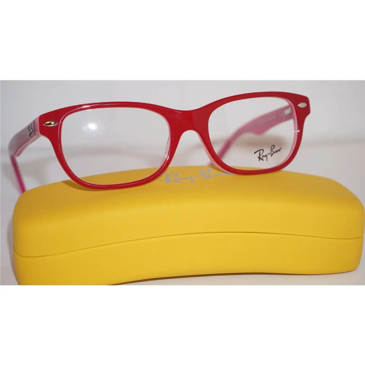 Rayban JR Eyeglasses Bordeaux on Transparent RB1555 3761 48 16 130