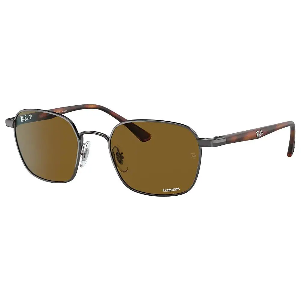 Ray-ban RB3664CH Sunglasses Chromance Light Brown Frame w/ Polarized Brown Lens - Frame: Light Brown, Lens: Polarized Brown