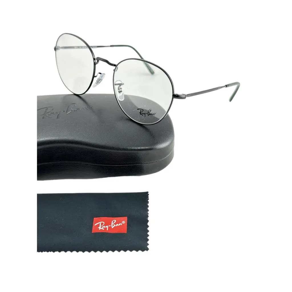 Ray Ban David Black Round Metal Fashion Frames 51-20-140 Eyeglasses RX3582V