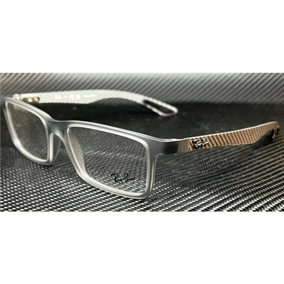 Ray Ban RX8901 5244 Grey Square 55 mm Unisex Eyeglasses