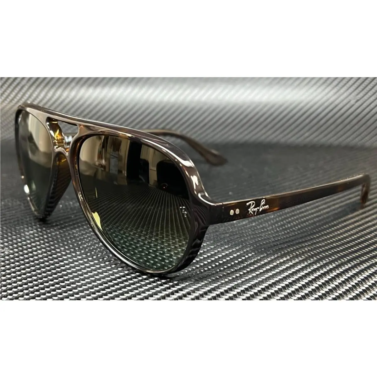 Ray Ban RB4125 710 A6 Havana Green Men`s 59 mm Sunglasses