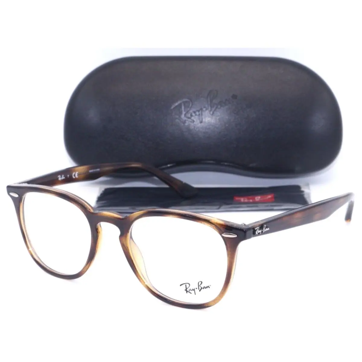Ray-ban RB 7159 2012 Round Havana Designer Frames Eyeglasses 50-20