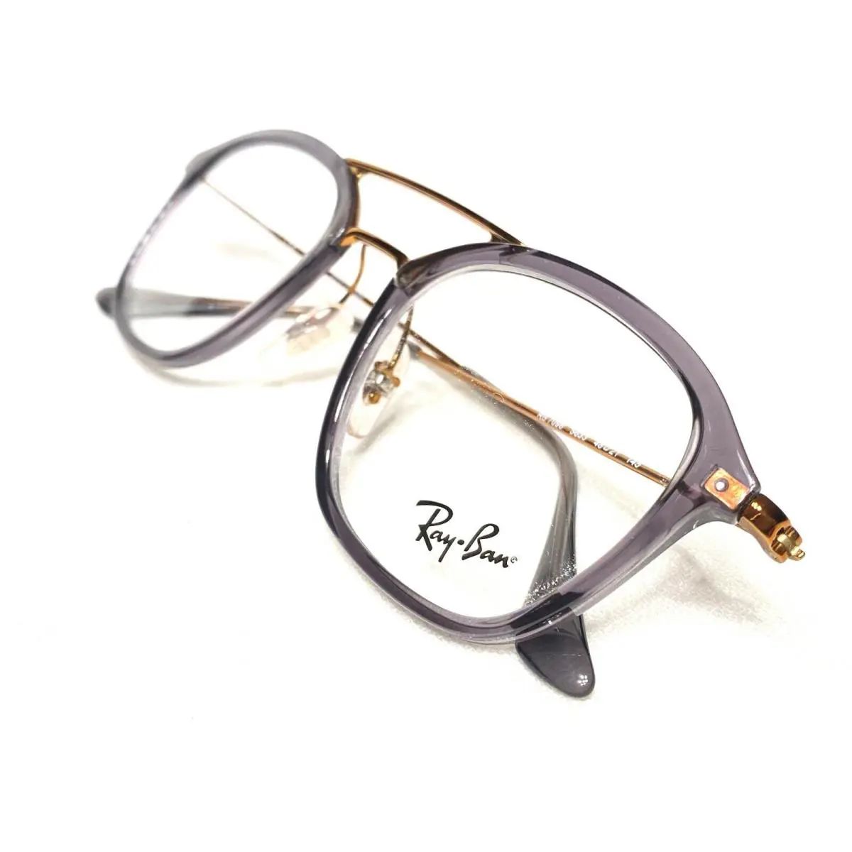 Ray Ban RB7098 5633 Men`s Grey Copper Square Eyeglasses Frames 48/21 145