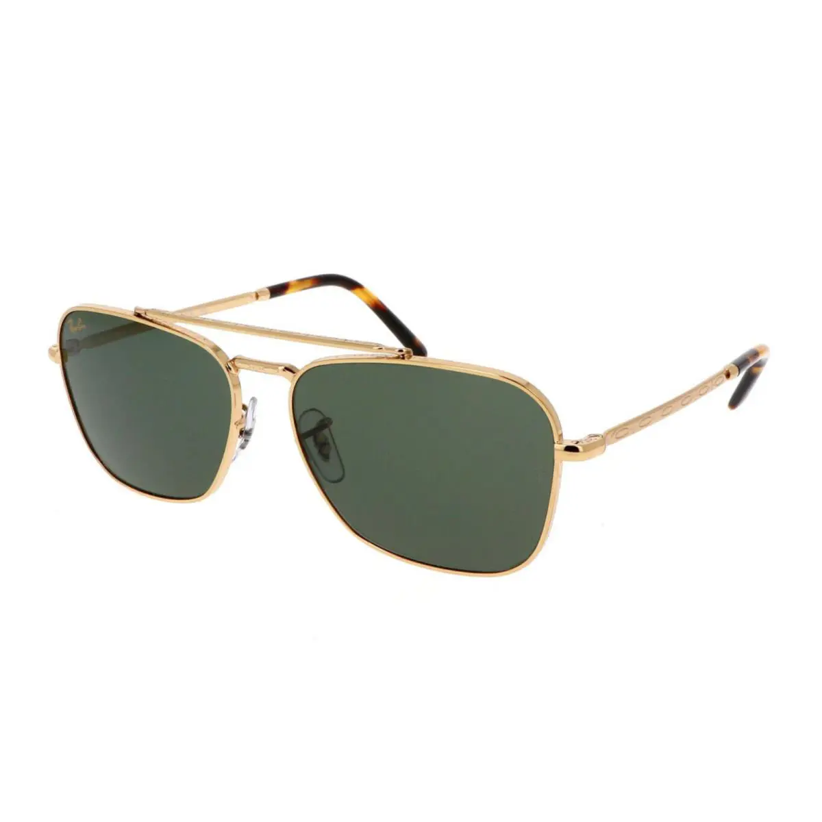 Ray-ban New Caravan RB 3636 9196/31 Sunglasses Caravan RB 3636 9196/31 58-15 Gold Frames Grey-green Lens - Frame: Legend Gold, Lens: Glass