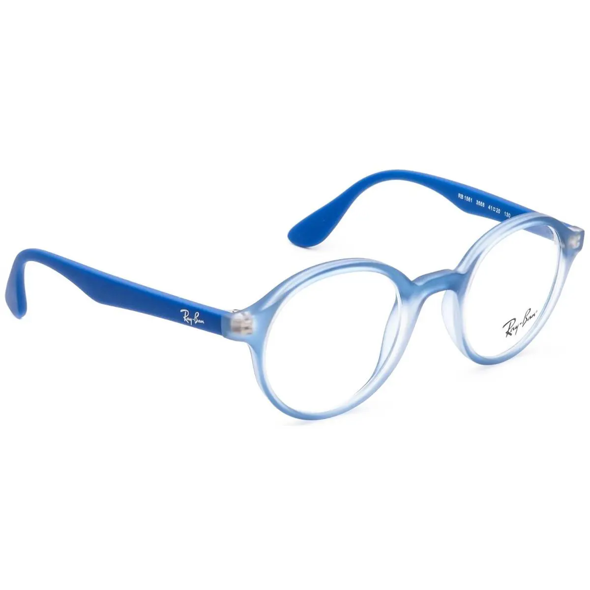 Ray-ban Kids` Eyeglasses RB 1561 3668 Matte Blue Round Frame 41 20 130 by Ray-Ban