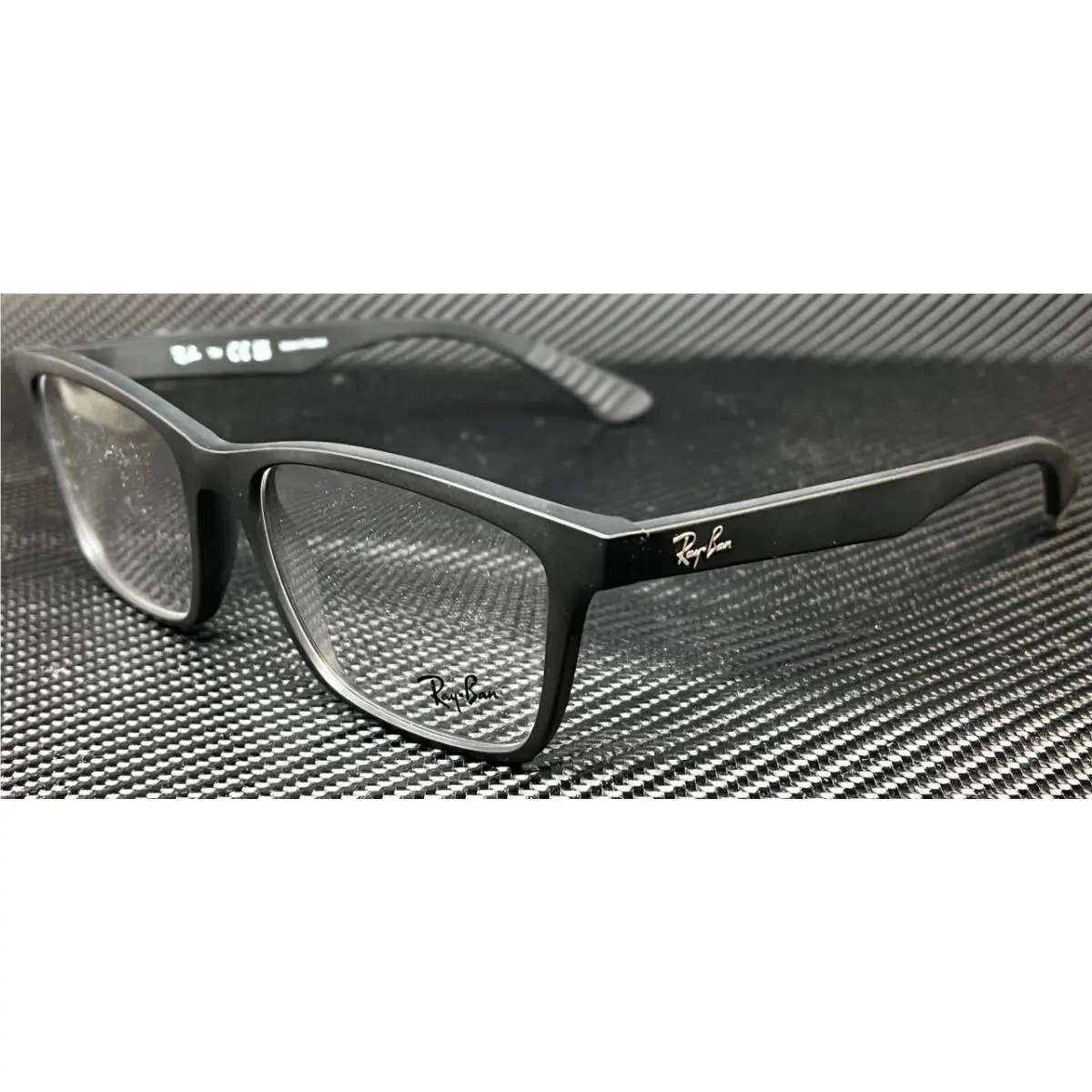 Ray Ban RX7025 2077 Black Square 55 mm Unisex Eyeglasses