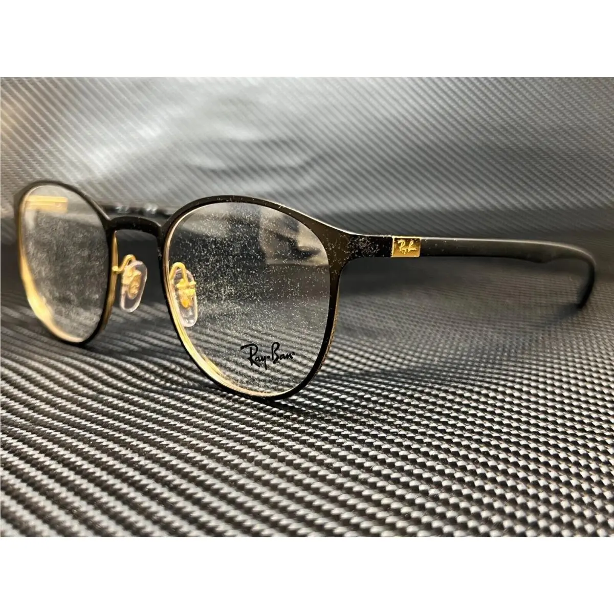 Ray Ban RX6355 2994 Matte Black on Arista Phantos 50 mm Unisex Eyeglasses