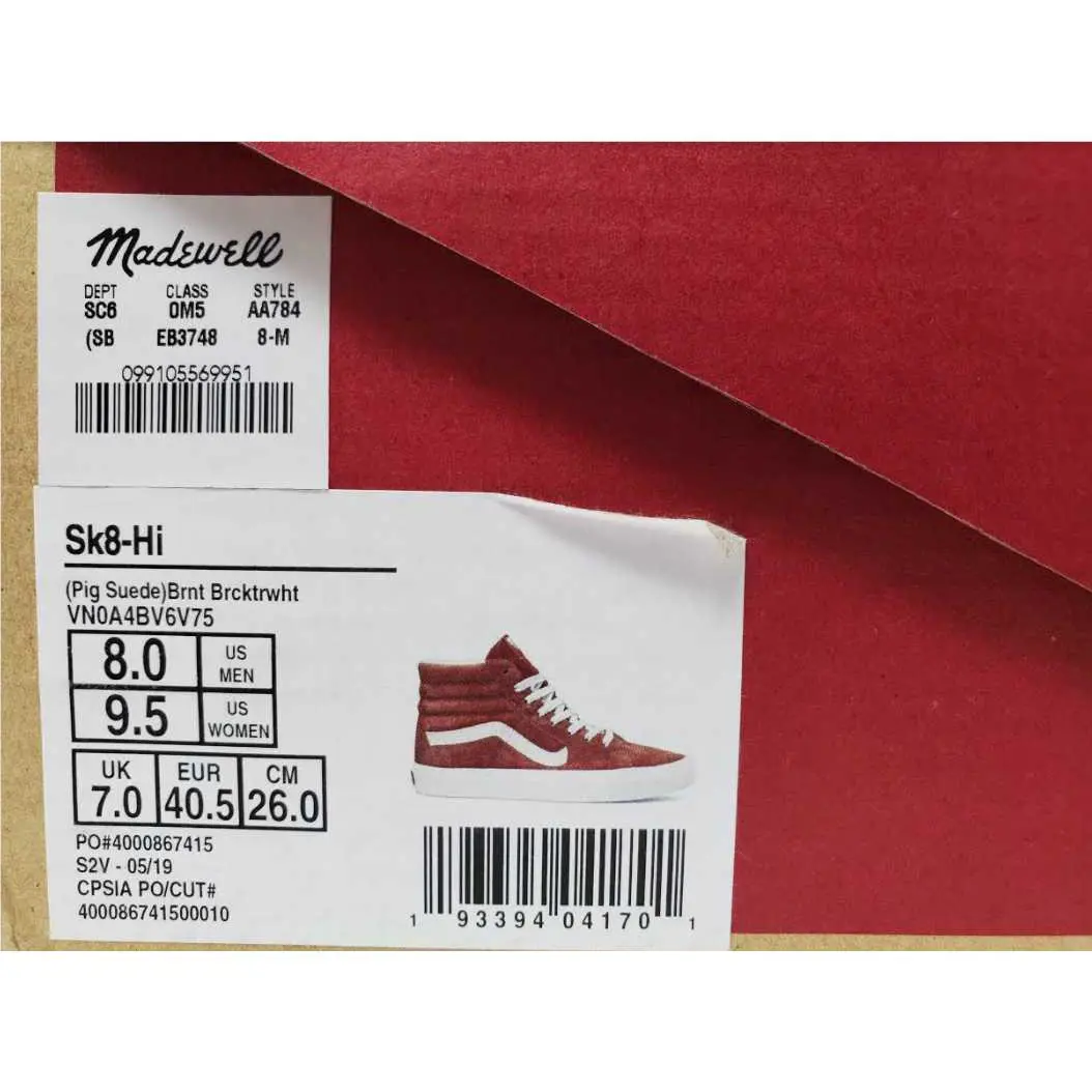 Vans shoes - Red 9