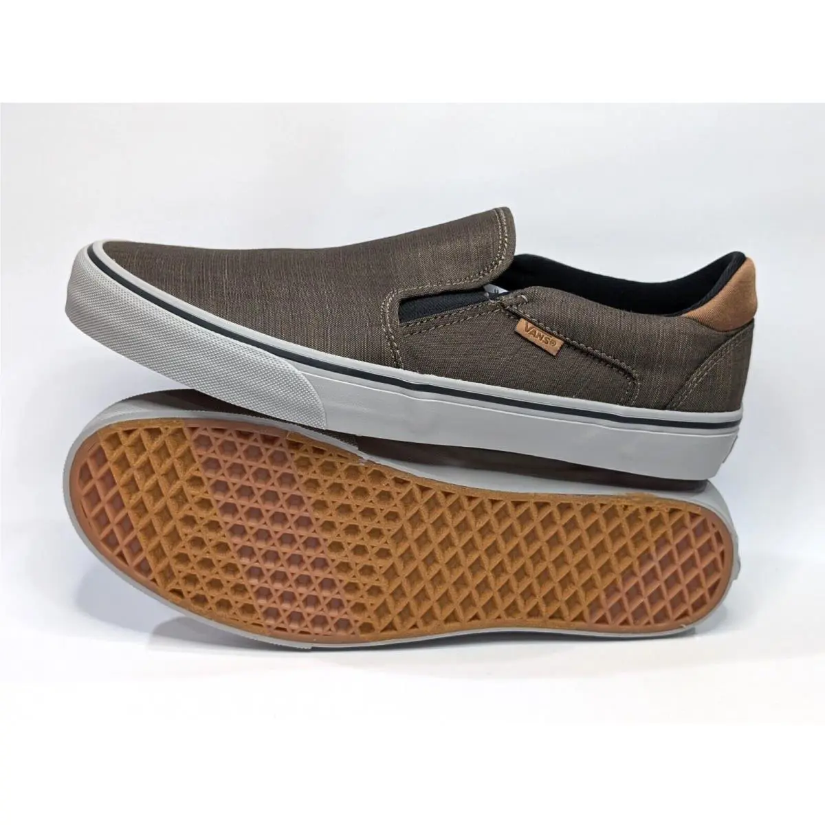 Vans shoes - Vans Asher Deluxe - Asher Deluxe - VN000CSYCNN - Walnut/Grey 2
