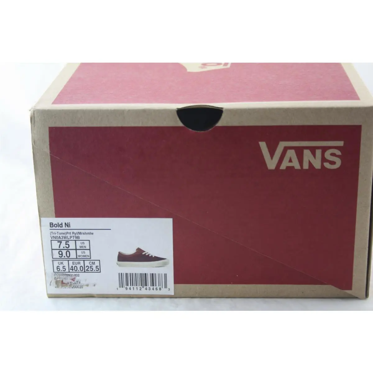 Vans shoes - Vans Tri-Tone Bold Ni - Bold - VN0A3WLPWQV - Maroon / Rust / Burnt Orange 6