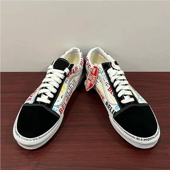 Vans shoes - Black, White, Multicoloured 9