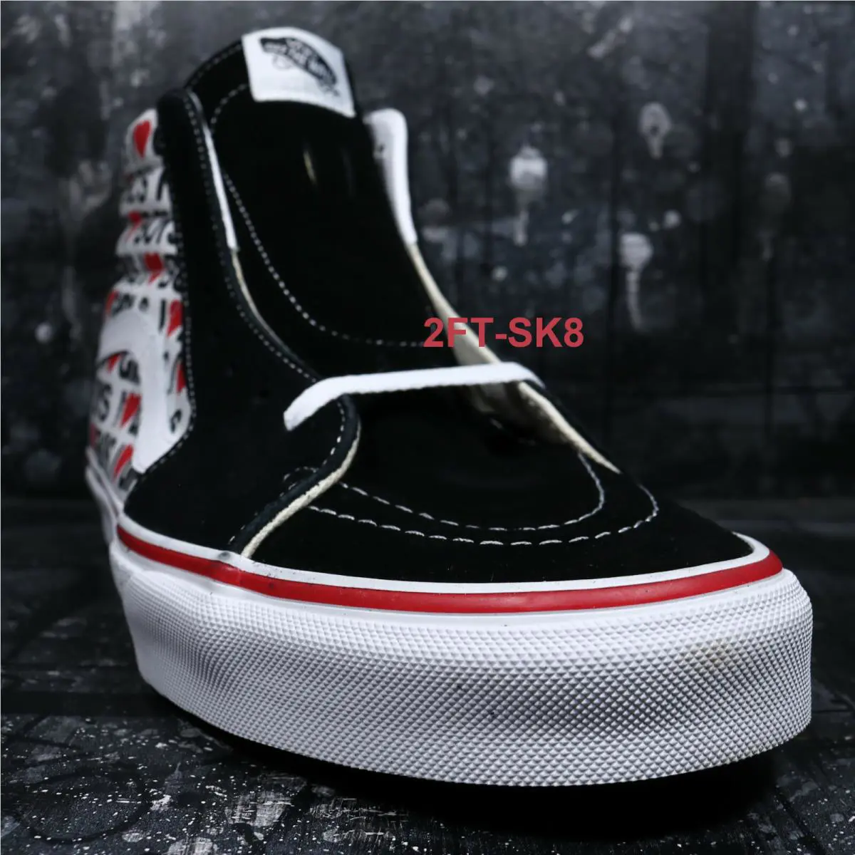 Vans shoes - VANS Sk8-Hi - HEARTS - White/Black 7