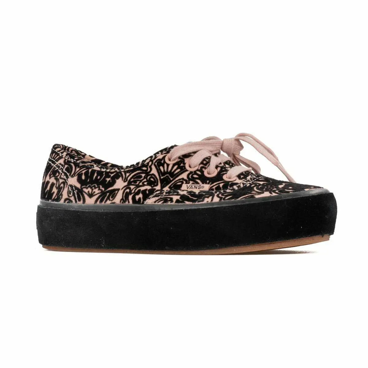 Vans Women`s 7.5 Sidewall Wrap Platform Lace Up Rose Cloud Men 6 - Black