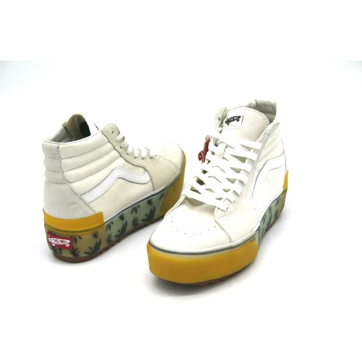 Vans shoes - VANS Sk8-Hi - VN0A4U4DXA6 - Palm Blue/Yellow/Marshmallow 3