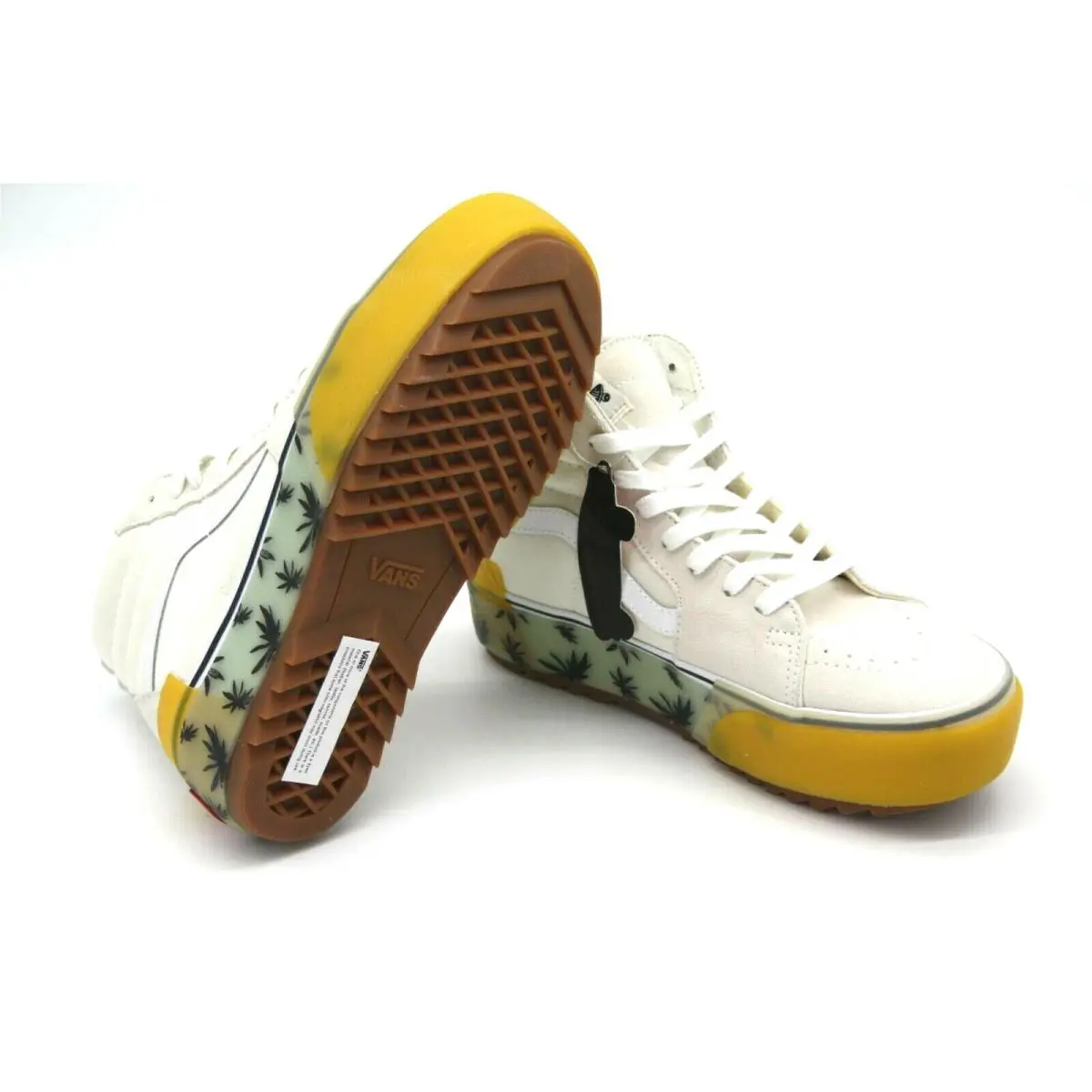 Vans shoes - VANS Sk8-Hi - VN0A4U4DXA6 - Palm Blue/Yellow/Marshmallow 6