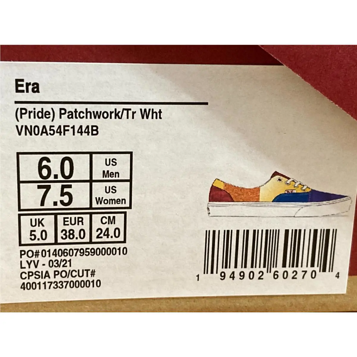 Vans shoes - VANS Era - Era - VN0A54F144B - Multicolor 22