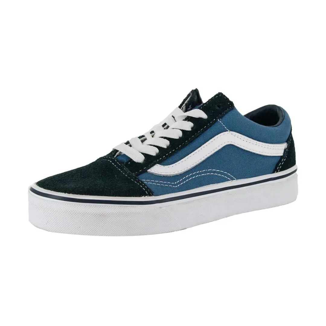 Vans Off The Wall Old Skool Sneakers Navy Men`s Skateboarding Shoes - Navy