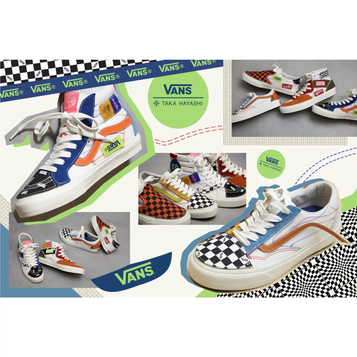 Vans shoes - VANS Sk8-Hi - VN0A4UX517O - Marshmallow/Multi-Color 7