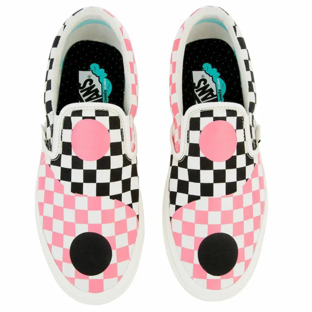 Vans shoes - Vans Slip on - Slip - VN0A3WMDVO9 - Black/Strawberry 1
