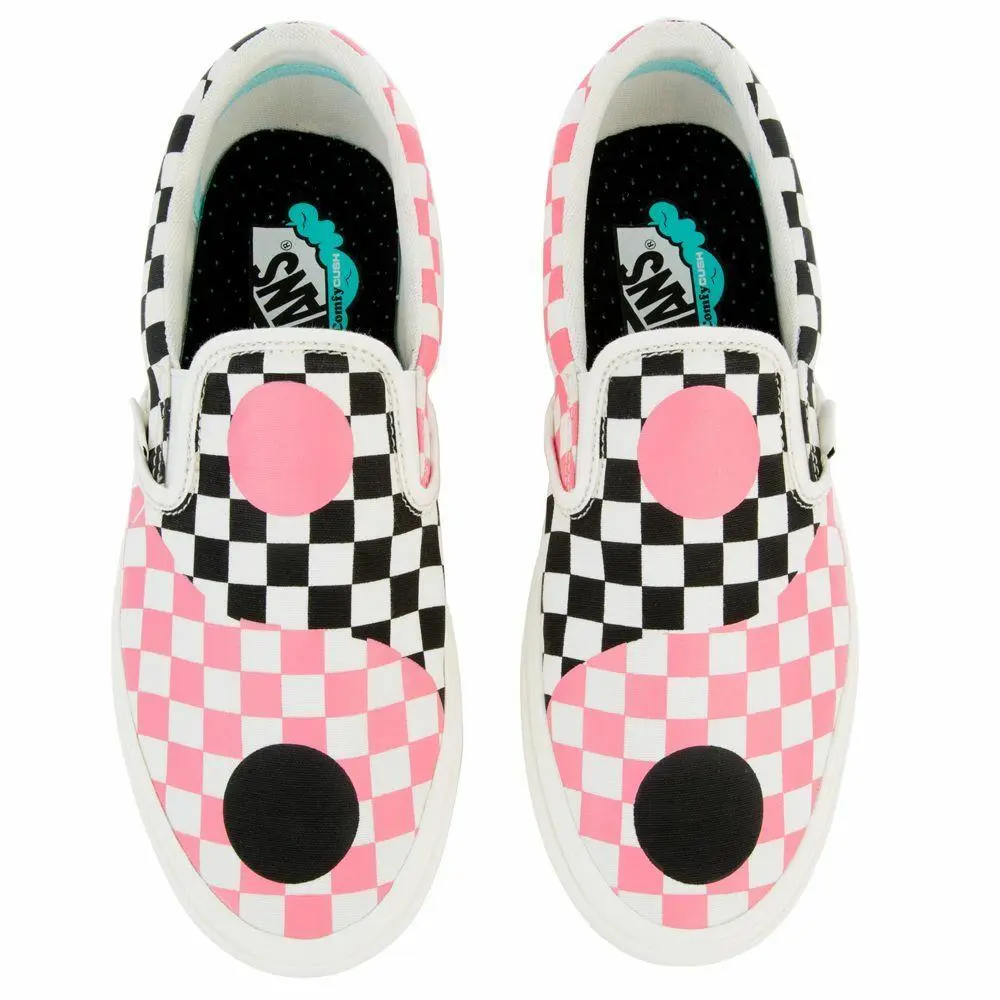 Vans shoes - Vans Slip on - Slip - VN0A3WMDVO9 - Black/Strawberry 4