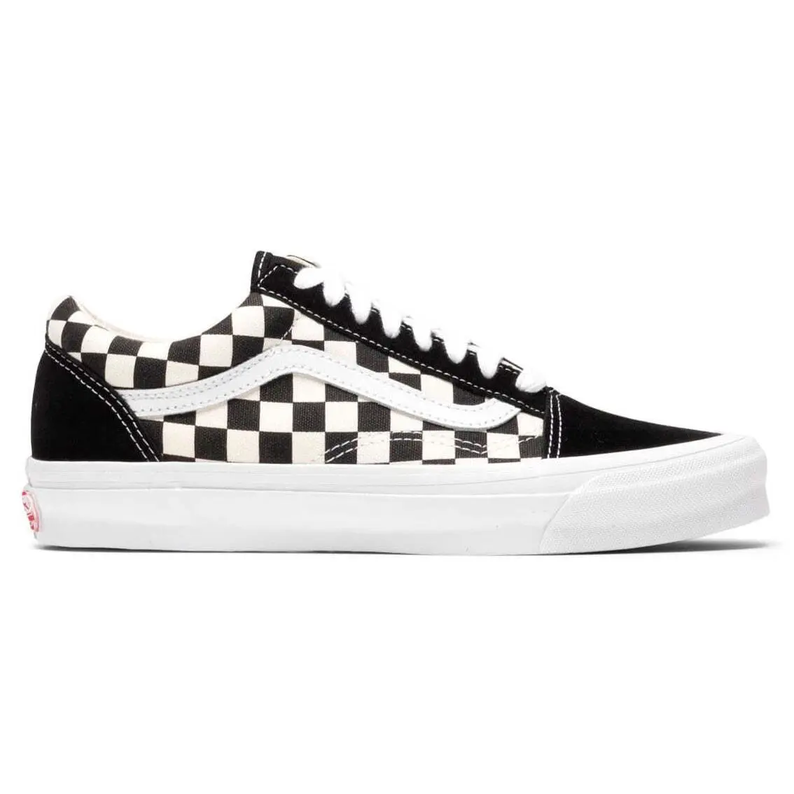 VN0A4P3X639 Mens Vans Vault UA OG Old Skool LX `checkerboard Black` - Black/Classic White