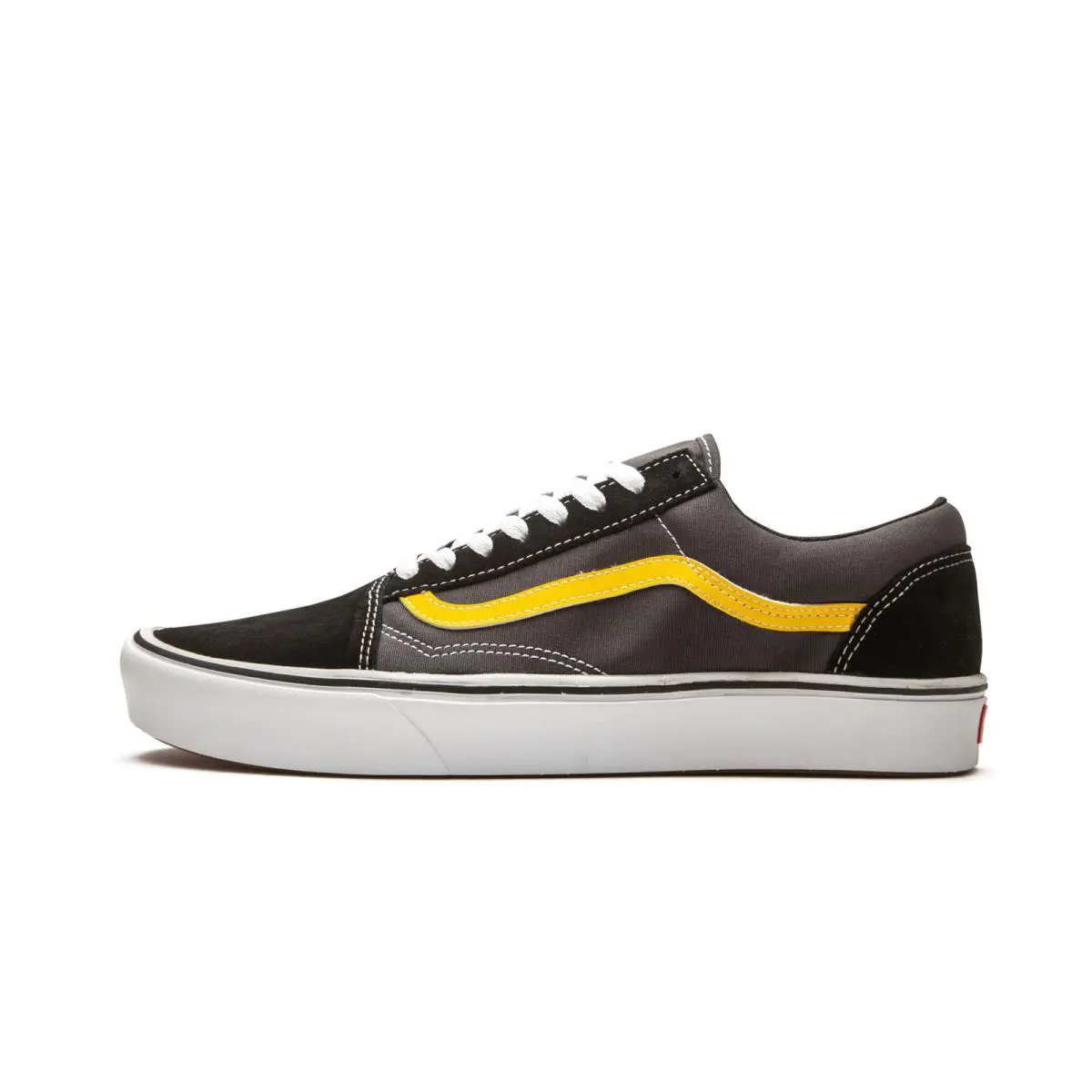 Vans U Comfycush Old Skool Sneakers Black Gray White Lemon - Black Gray White Lemon