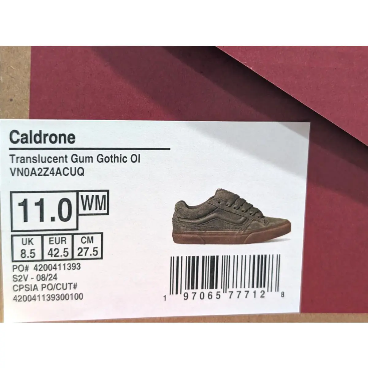 Vans shoes - VANS Caldrone - Caldrone - VN0A2Z4ACUQ - Olive 7