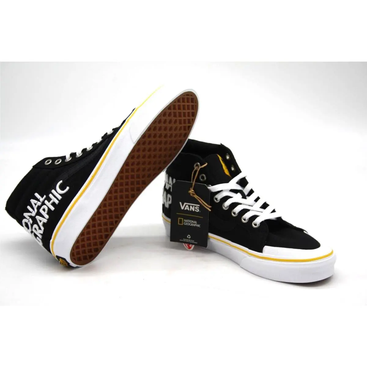Vans shoes - VANS Sk8-Hi - SK8HI - Black & Yellow 6