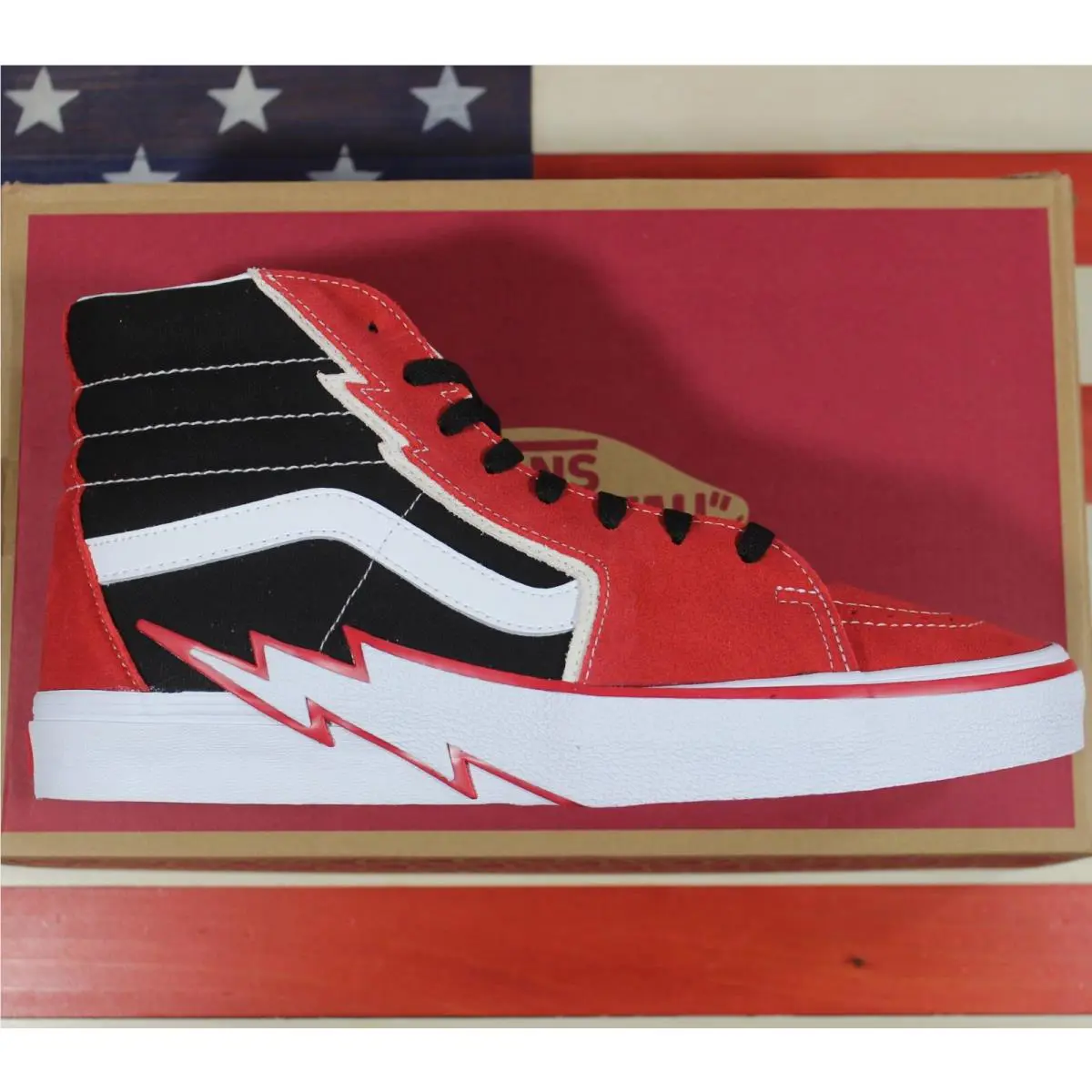Vans shoes - VANS Sk8-Hi - VN0A5JIVYHU - Red, Manufacturer: Black/White/Checkerboard 0