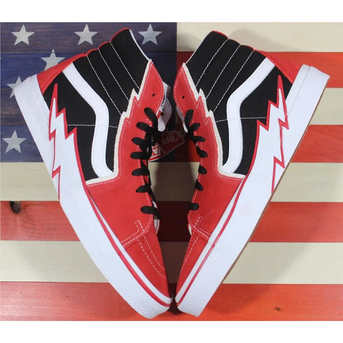 Vans shoes - VANS Sk8-Hi - VN0A5JIVYHU - Red, Manufacturer: Black/White/Checkerboard 4