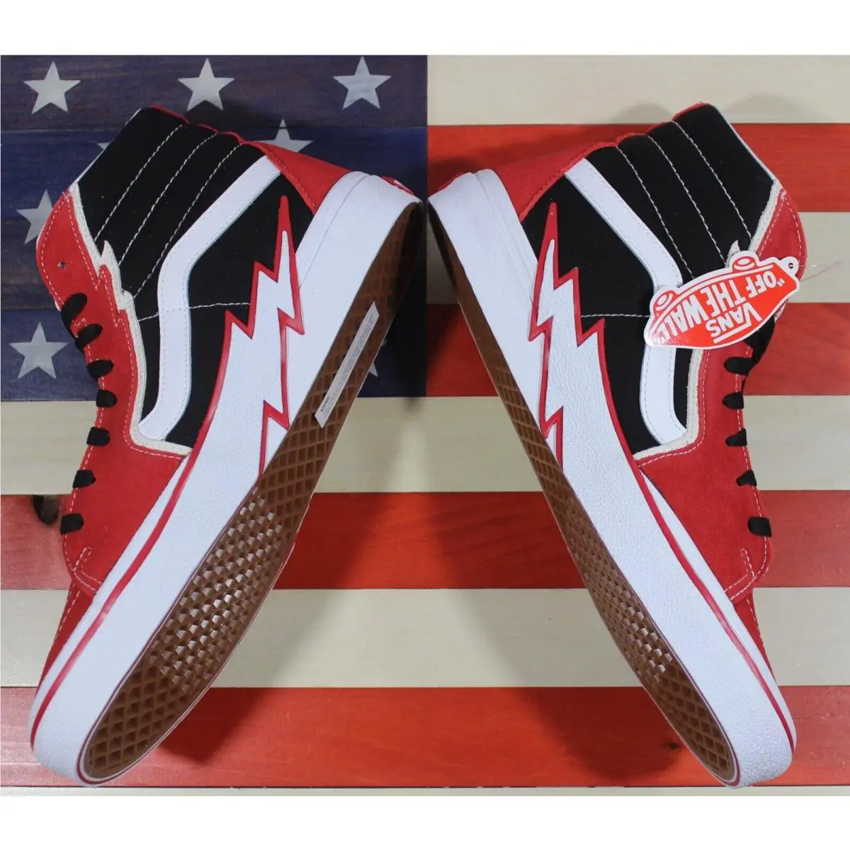 Vans shoes - VANS Sk8-Hi - VN0A5JIVYHU - Red, Manufacturer: Black/White/Checkerboard 6