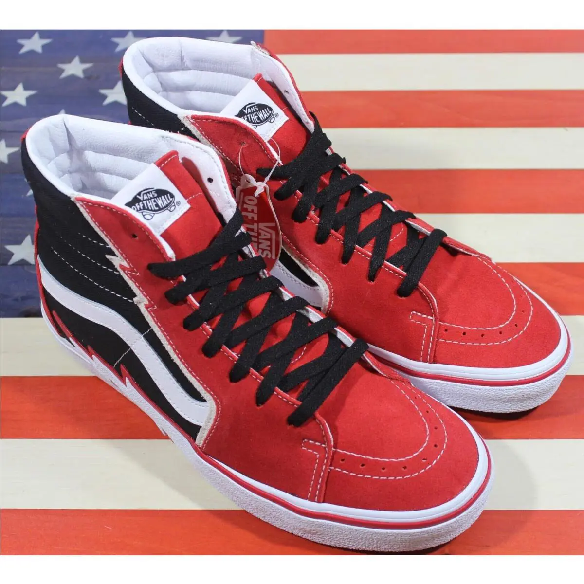 Vans shoes - VANS Sk8-Hi - VN0A5JIVYHU - Red, Manufacturer: Black/White/Checkerboard 9