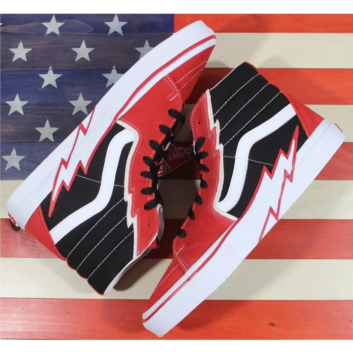 Vans shoes - VANS Sk8-Hi - VN0A5JIVYHU - Red, Manufacturer: Black/White/Checkerboard 5