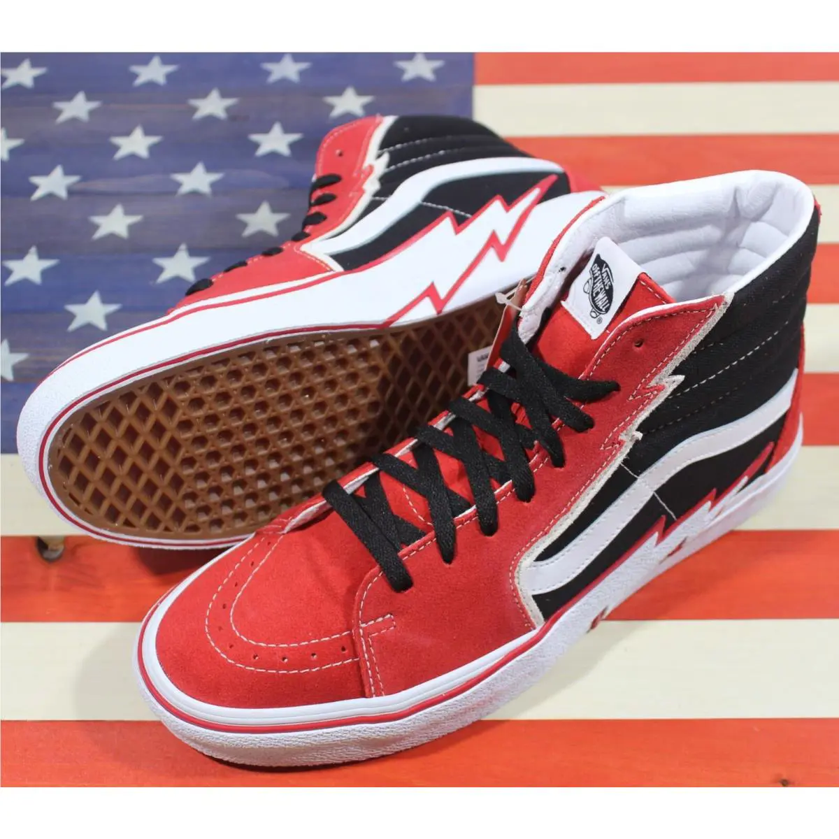 Vans shoes - VANS Sk8-Hi - VN0A5JIVYHU - Red, Manufacturer: Black/White/Checkerboard 7