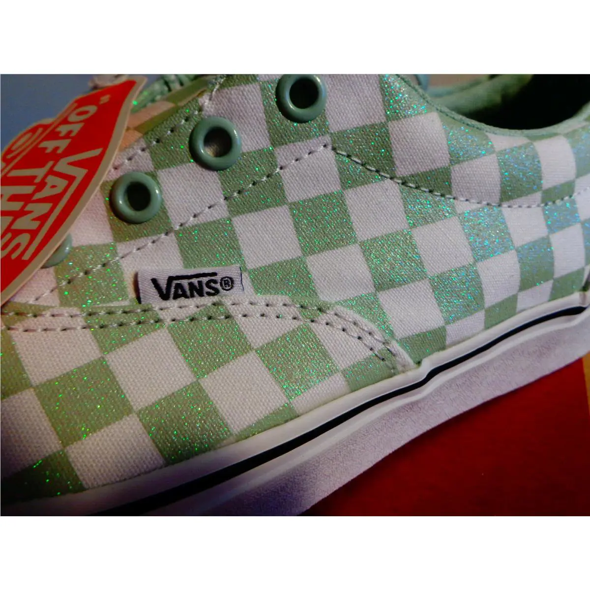 Vans shoes - DOHENY CHECKERBOARD - DOHENY CHECKERBOARD - VN0A3MVZSZW - LIME/ WHITE 1