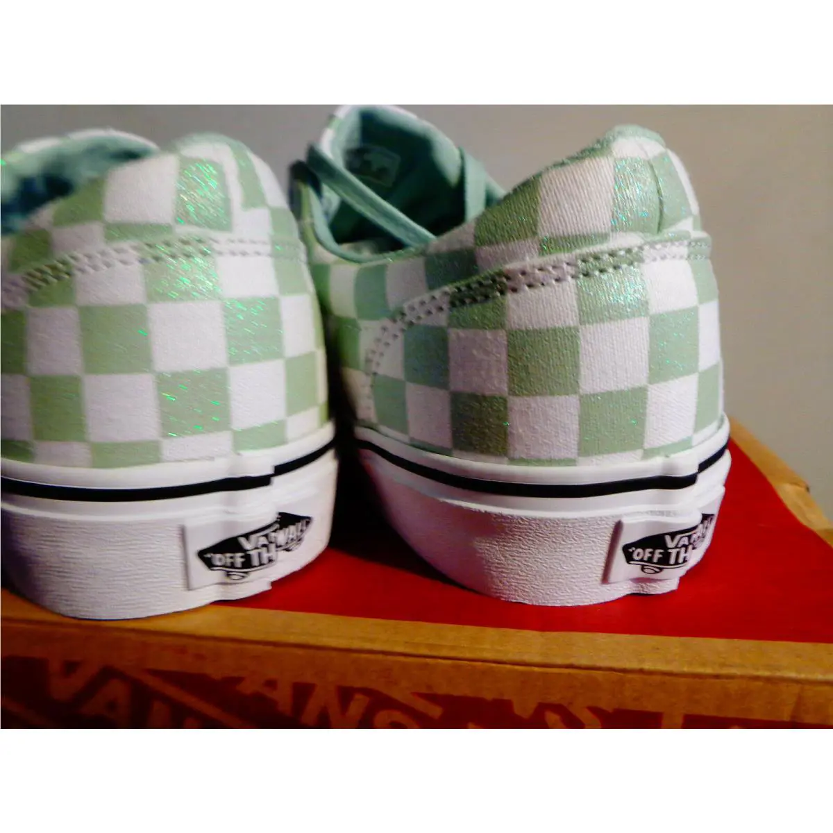 Vans shoes - DOHENY CHECKERBOARD - DOHENY CHECKERBOARD - VN0A3MVZSZW - LIME/ WHITE 4
