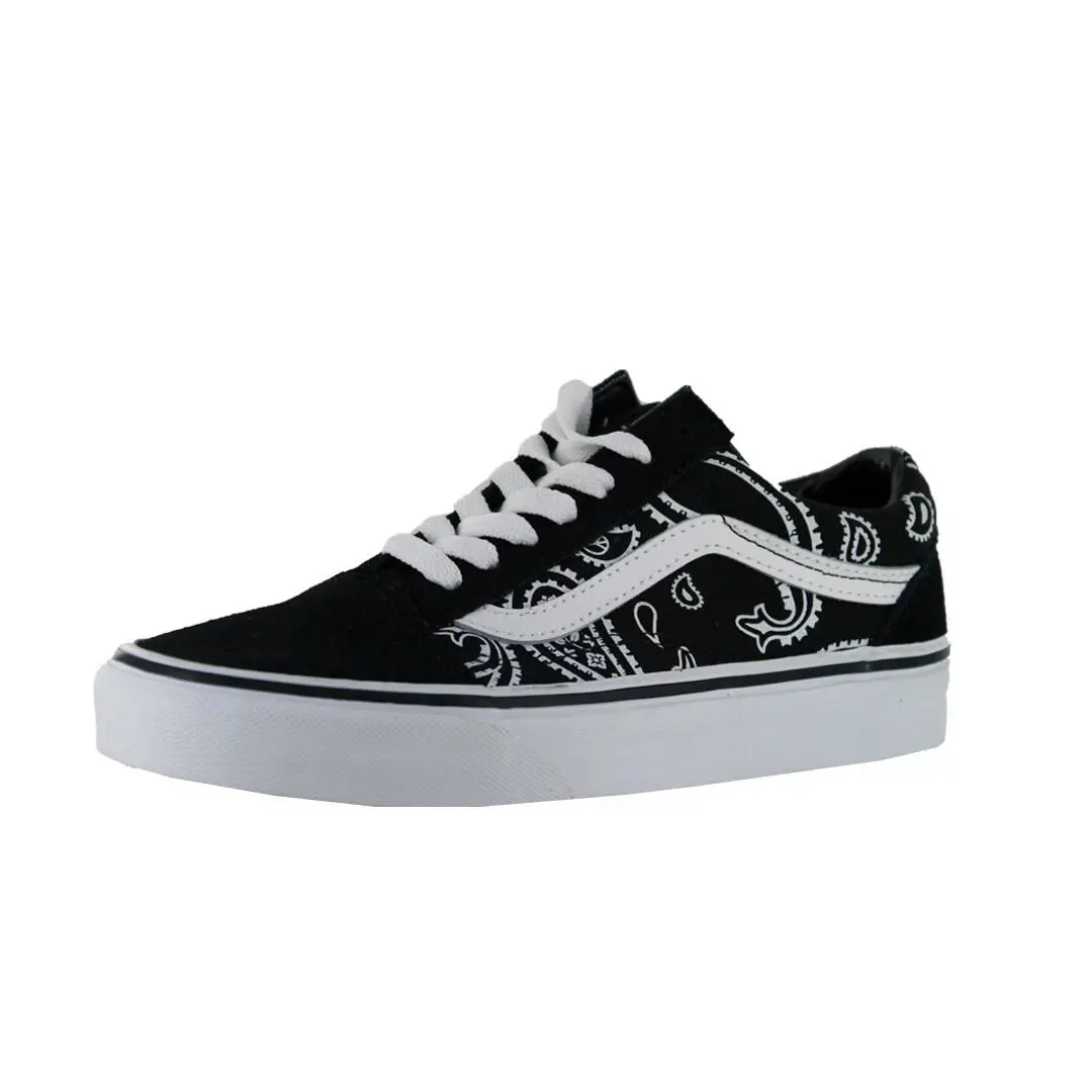 Vans Peace Paisley Old Skool Sneakers Black/true White Skate Shoes US Men`s 8