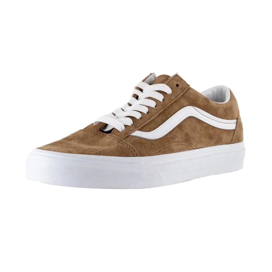 Vans Old Skool Pig Suede Sneakers Tobacco Brown Skate Shoes